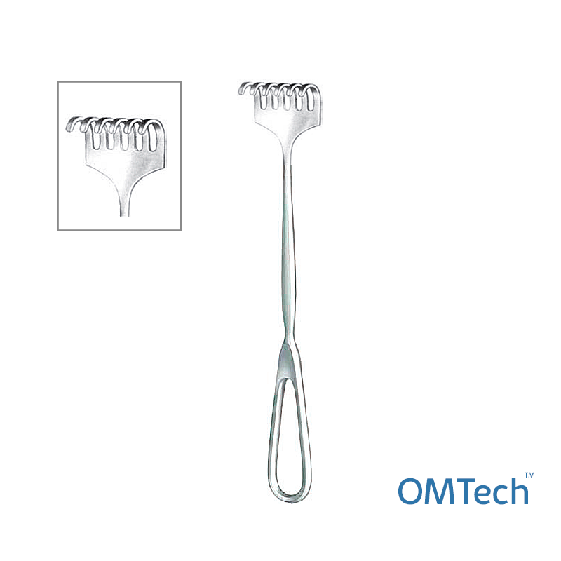 Ретрактор (розширювач) за Martin (Мартін), 6 зубців, тупий, довжина 22,5 см INSIDEMED